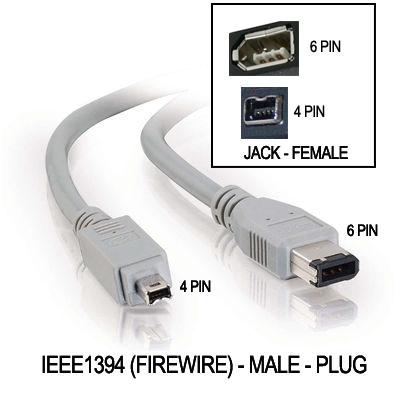 Firewire 4 and 6 pin Images